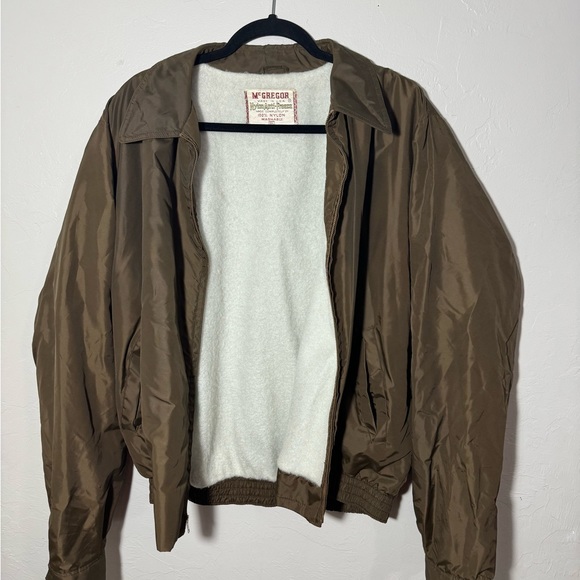 Vintage McGREGOR NYLON ANTI-FREEZE Jacket 46L, Brown JAMES DEAN Washable - Picture 2 of 8